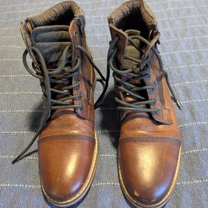 Crown Vintage Men's Leather Boots, 8